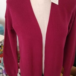 Dark Pink Ladies Cardigan